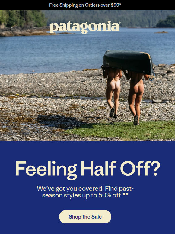 Our summer sale is half off