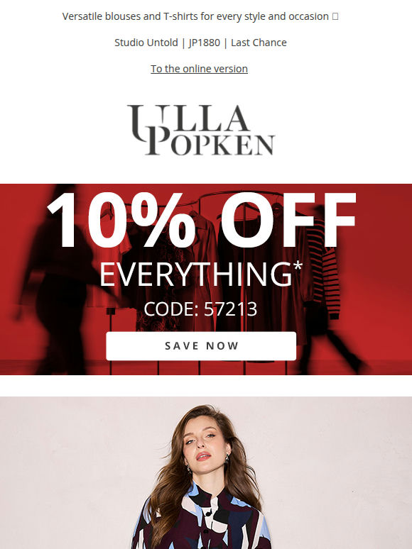 10% OFF your favourite style 💥