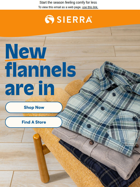 NEW flannels: They're back 👋