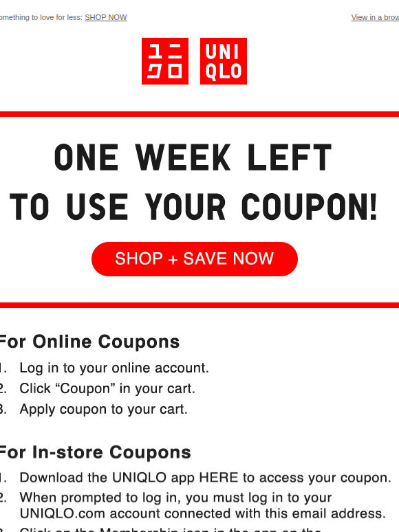 Reminder: Your coupon expires in 1 week