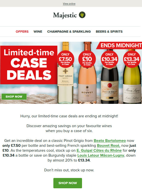 Hurry, limited-time case deals ending at midnight
