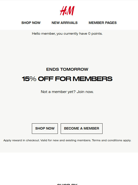 ENDS TOMORROW: 15% off for members