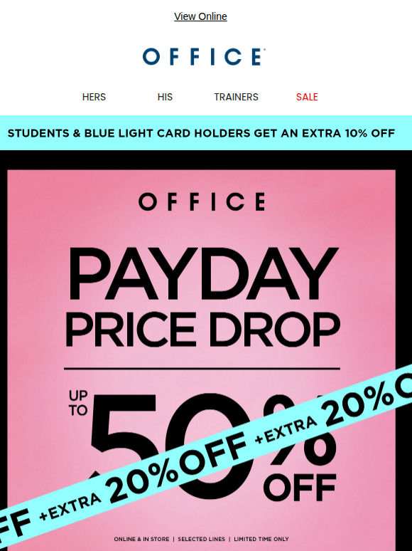 Here's an EXTRA 20% OFF! 👀