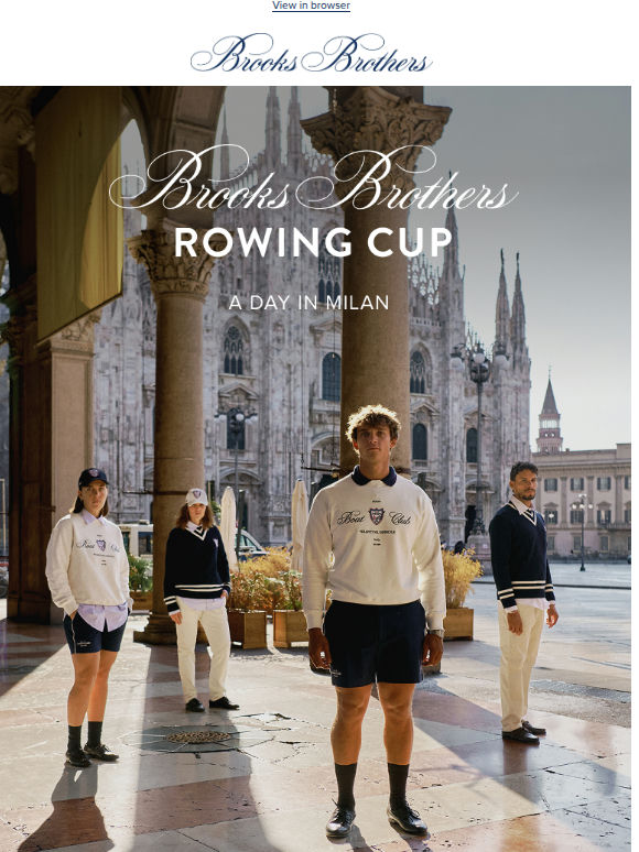 Brooks Brothers Rowing Cup | A Day in Milan