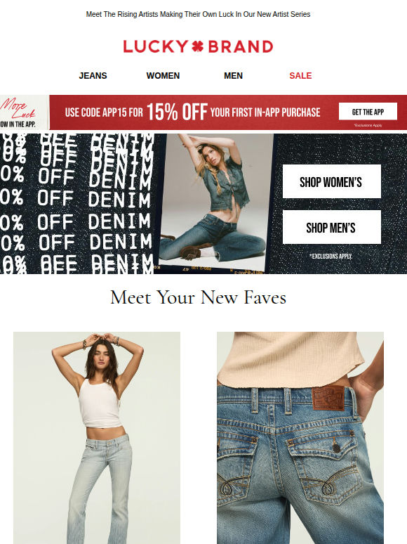 Did You Hear?? Denim’s 30% Off