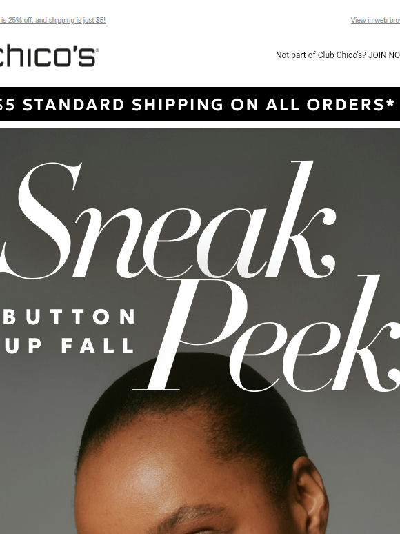 Sneak Peek Perk: 40% off your favorite NEW piece
