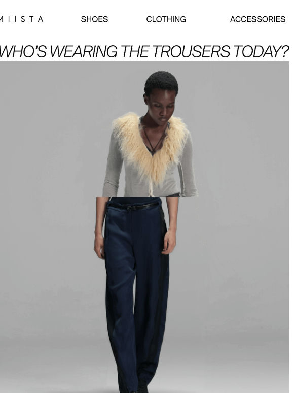 Who's wearing the trousers?