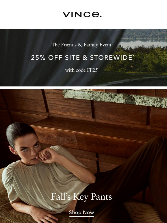 25% Off Our Satin Bias Pant & More