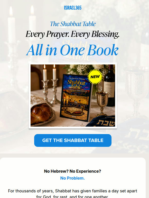 New: your complete guide to Shabbat
