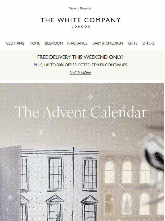 Free delivery this weekend only