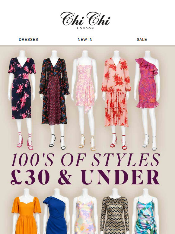 Shop £30 or less styles!