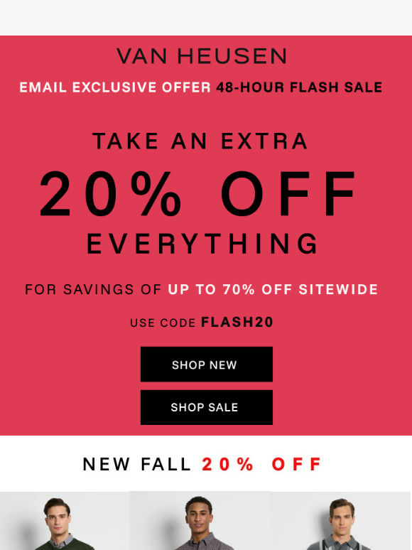 48-HOUR FLASH SALE ⚡ 20% OFF EVERYTHING