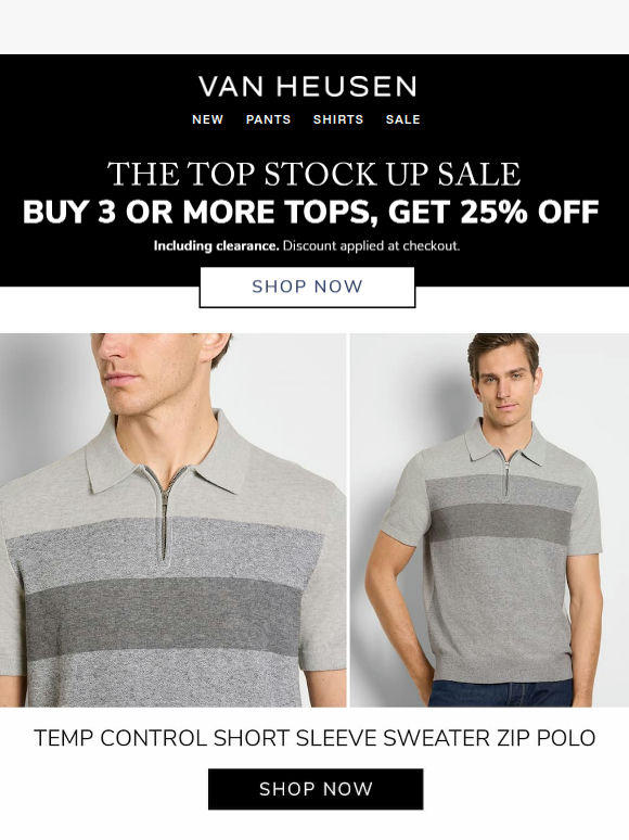 Top Stock Up Sale 👕 25% OFF