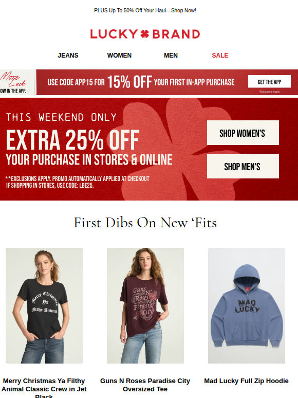ENDS SOON ⏰ Extra 25% Off Your Next ‘Fit