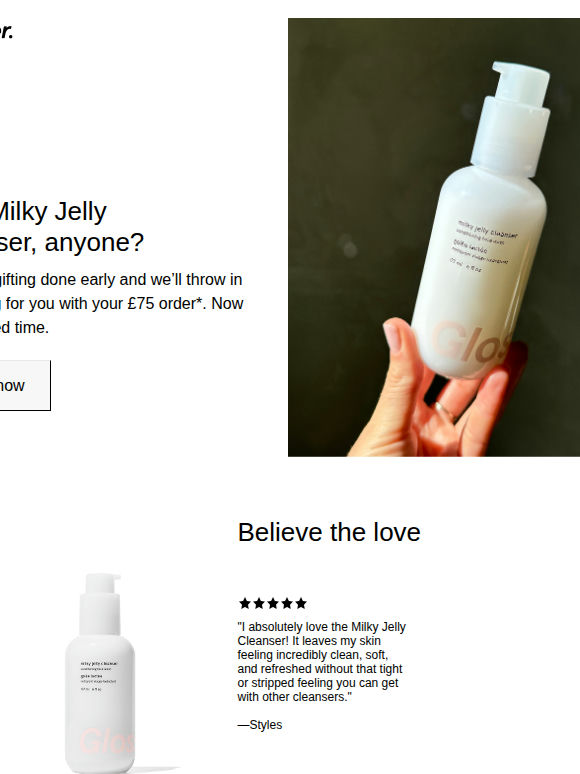 Get Milky Jelly Cleanser, free!