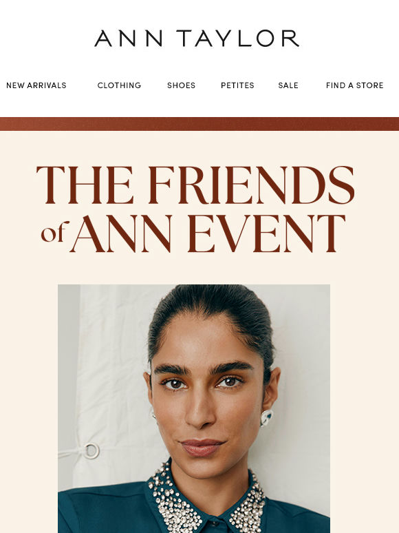 The Friends Of Ann Event Is Still On!