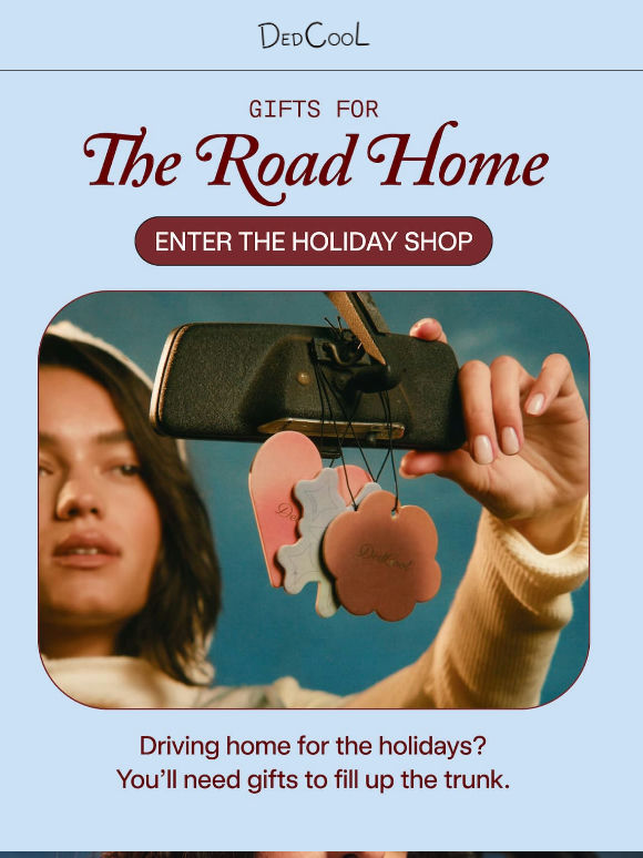 Home for the holidays? 🚗🎄