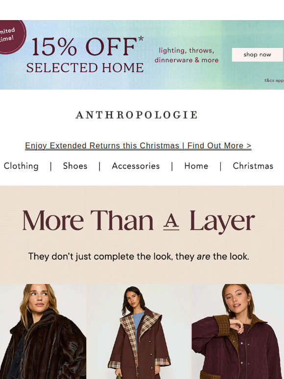More than a Layer: Jackets & Coats