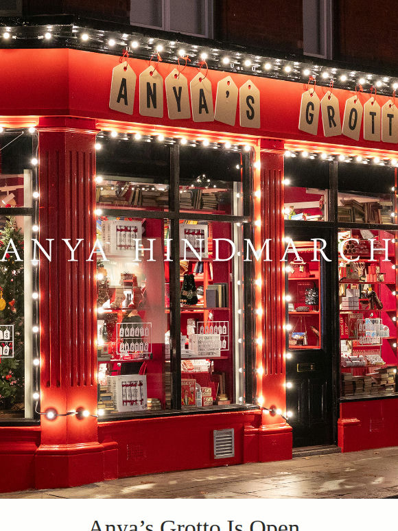 Anya’s Grotto is open