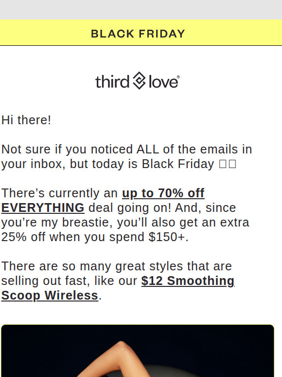 $12 bras. It’s not a typo.