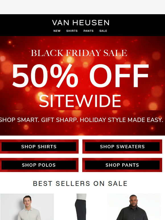 50% OFF → BLACK FRIDAY IS HERE