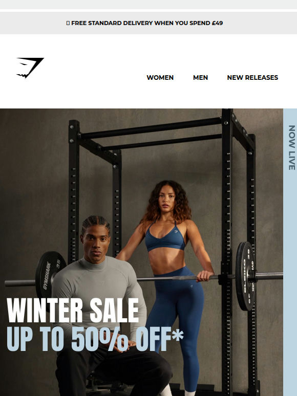 Shop up to 50% off* right now 📣