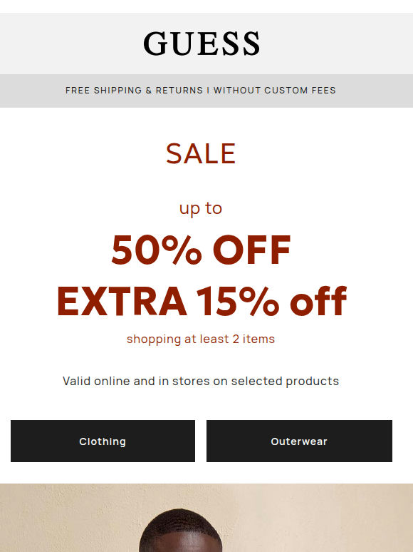 [SALE] Up to 50% off + EXTRA 15% OFF