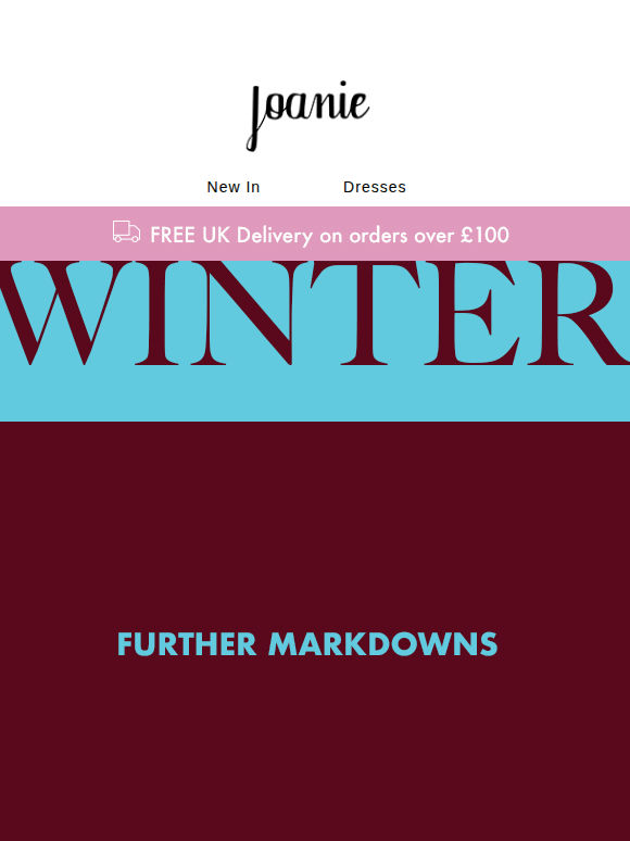 Winter Sale: Further Markdowns