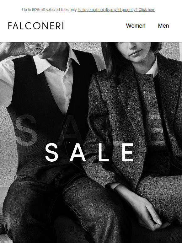 The Falconeri sale starts now
