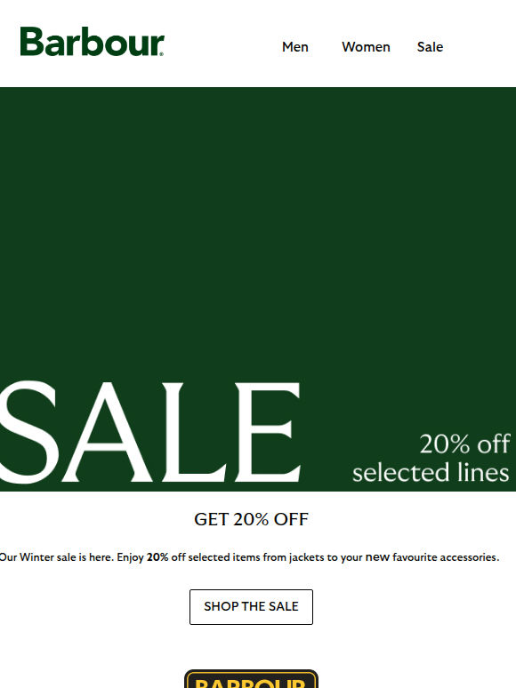 20% off | Winter sale is live