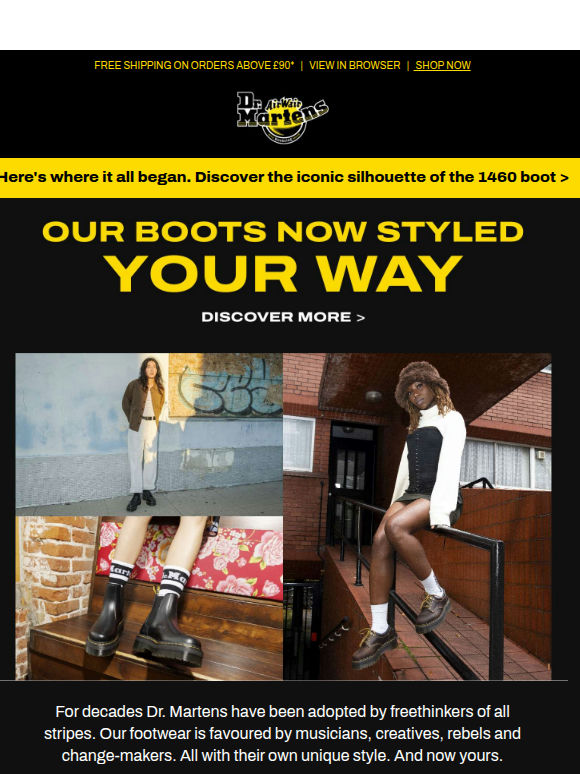 Our boots. Now styled your way.