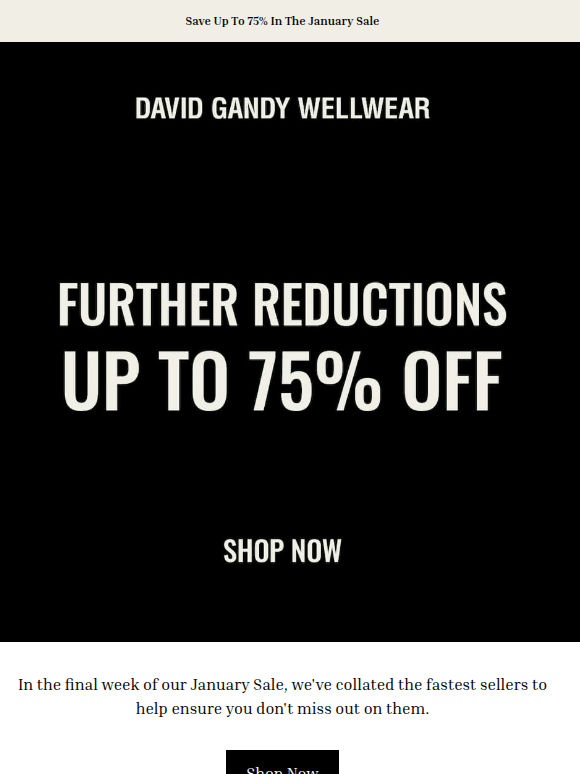 [Selling Fast] Final Week Of The January Sale