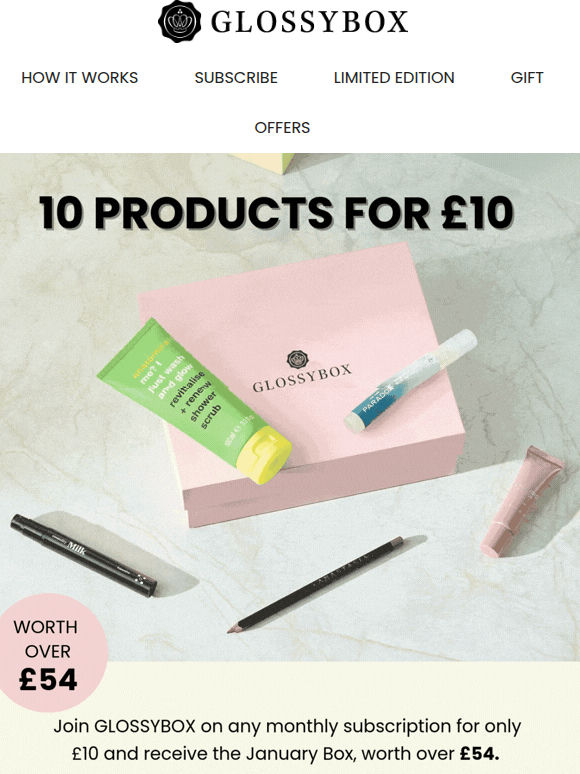 10 Products for ONLY £10