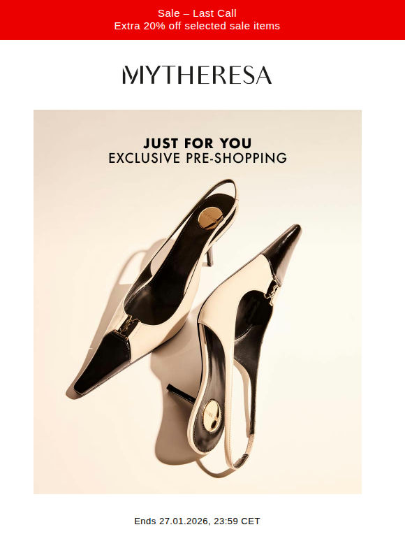 Exclusive pre-shopping: Saint Laurent, Dolce&Gabbana, Prada