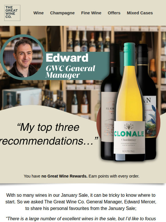 Edward’s top three wines from the Sale