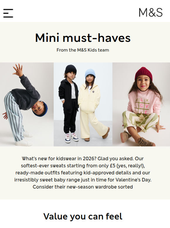 Just arrived: kidswear they’ll live in