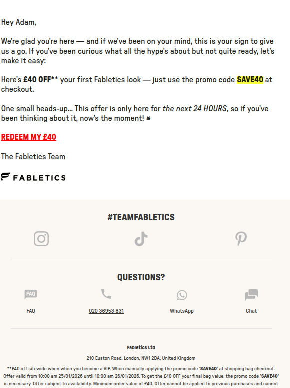 A little extra for you, Adam