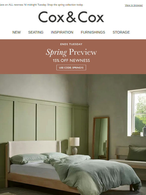 Discover spring’s must-have shades + 15% OFF new arrivals