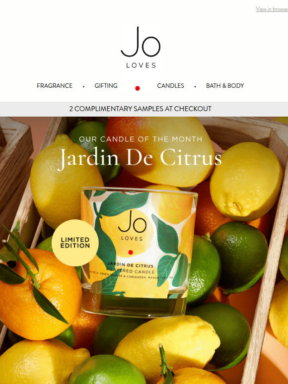 Candle of the Month: Jardin De Citrus