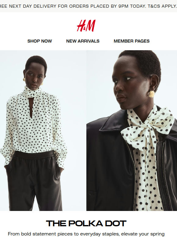 Enjoy free Next Day Delivery today