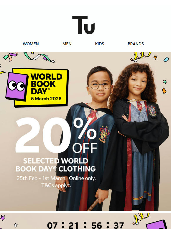 World Book Day® for less - 20% off now on