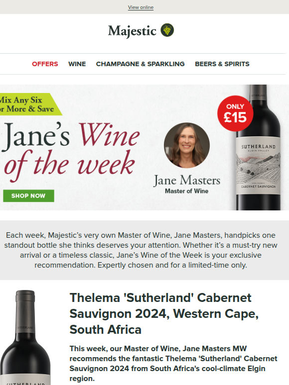 Jane’s NEW Wine of the Week
