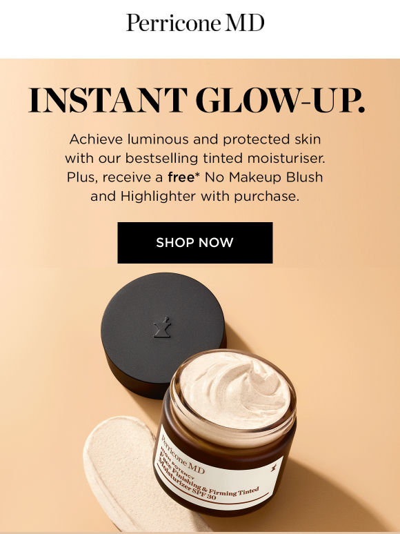 Shop our bestselling moisturiser and receive a free blush & highlighter