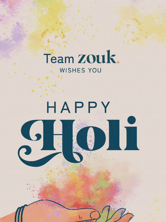 Warm Holi Wishes from Zouk!