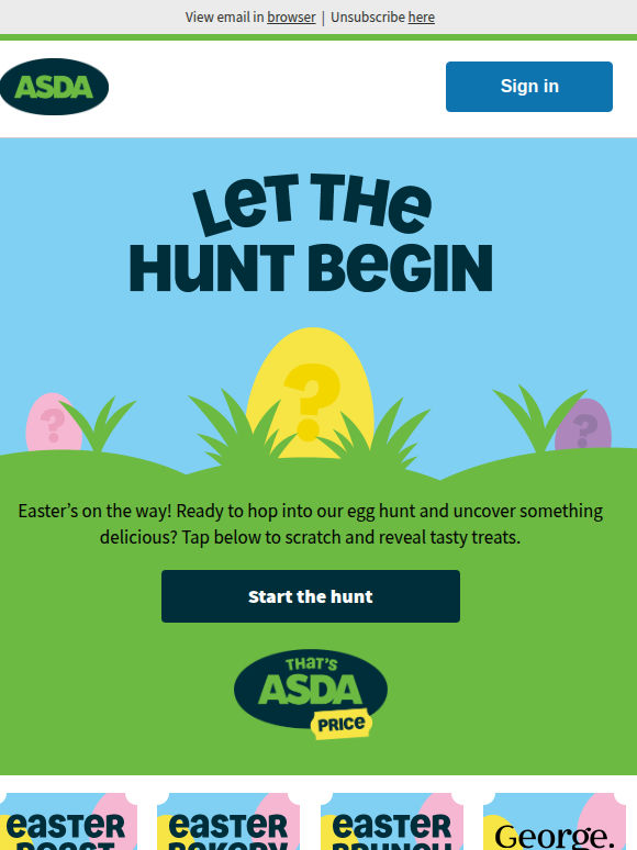 Adam, ready for an egg hunt? 🐣