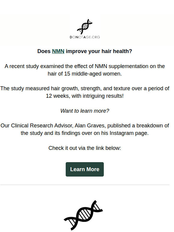 Study: Does NMN Improve Hair Health? 🧬