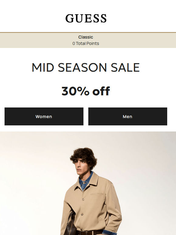 Starts now | Mid Season Sale 30% off