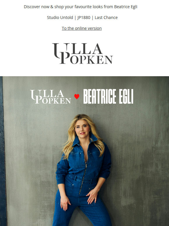 Beatrice Egli x Ulla Popken – Her favourite styles for you 🌈