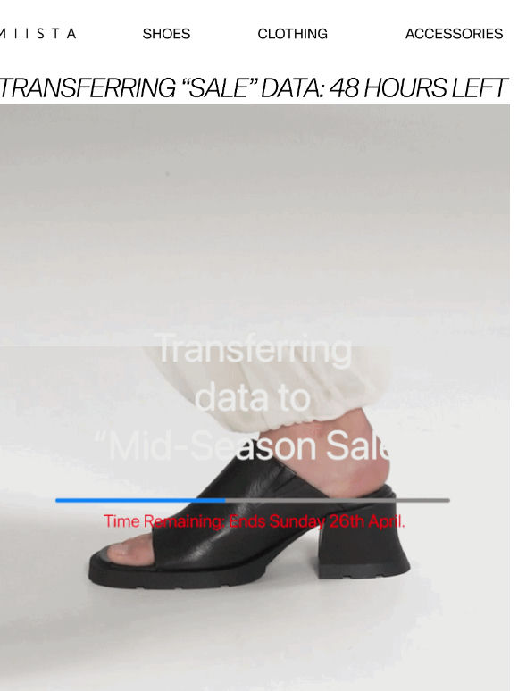 Transferring SALE Data. Time remaining?