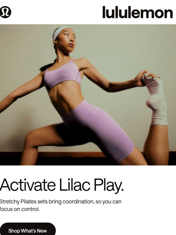 Lilac Play Pilates sets just rolled up